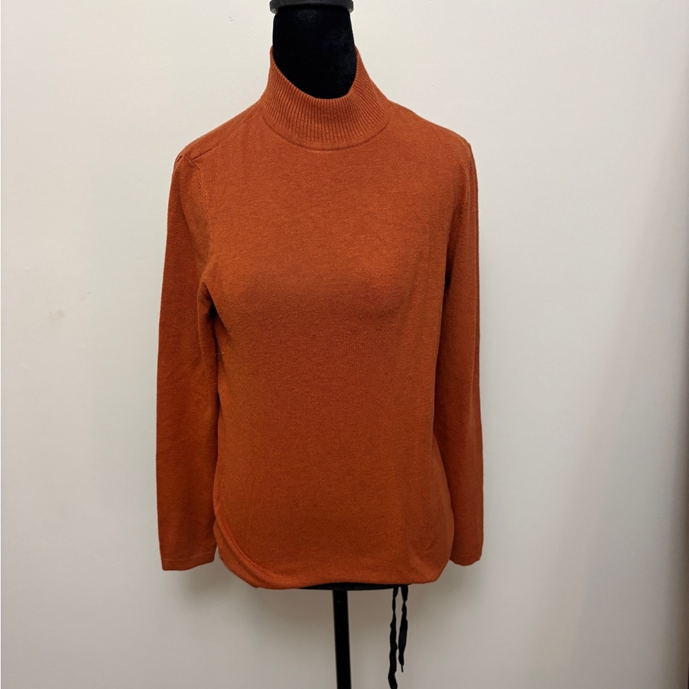 Chico's Burnt Orange Knit Turtleneck
